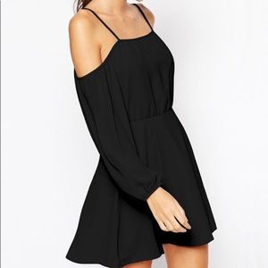 ASOS petite off shoulder dress with split sleeve